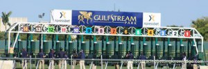 Horse racing post position and starting gate