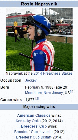 Rosie Napravnik Jockey