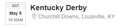 Kentucky Derby Tickets 2018